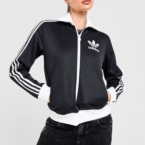 Adidas Women's Heritage Black and White track top Jacket